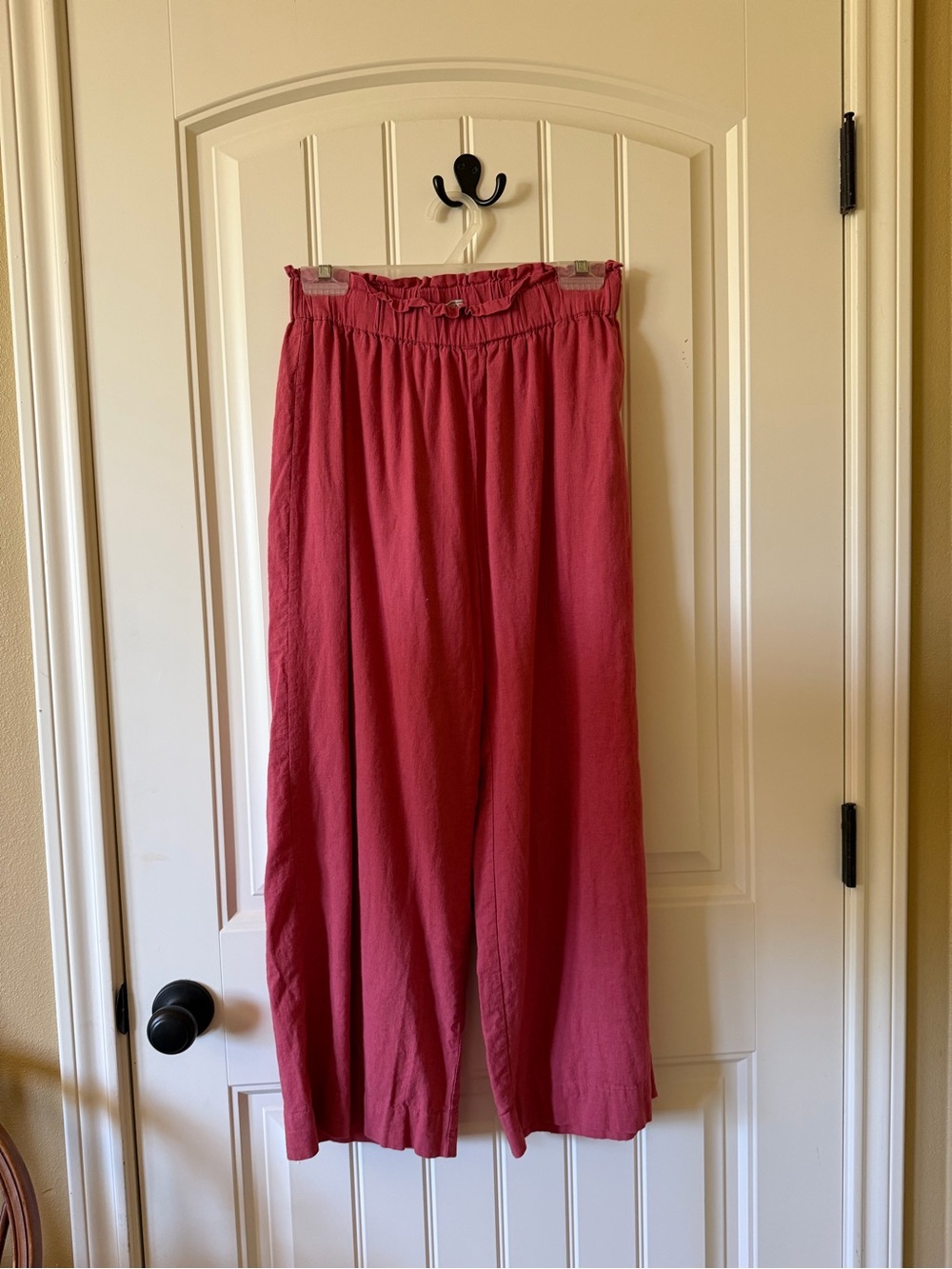 Abercrombie & Fitch Rose-Red Elastic Waist Maxi Skirt
